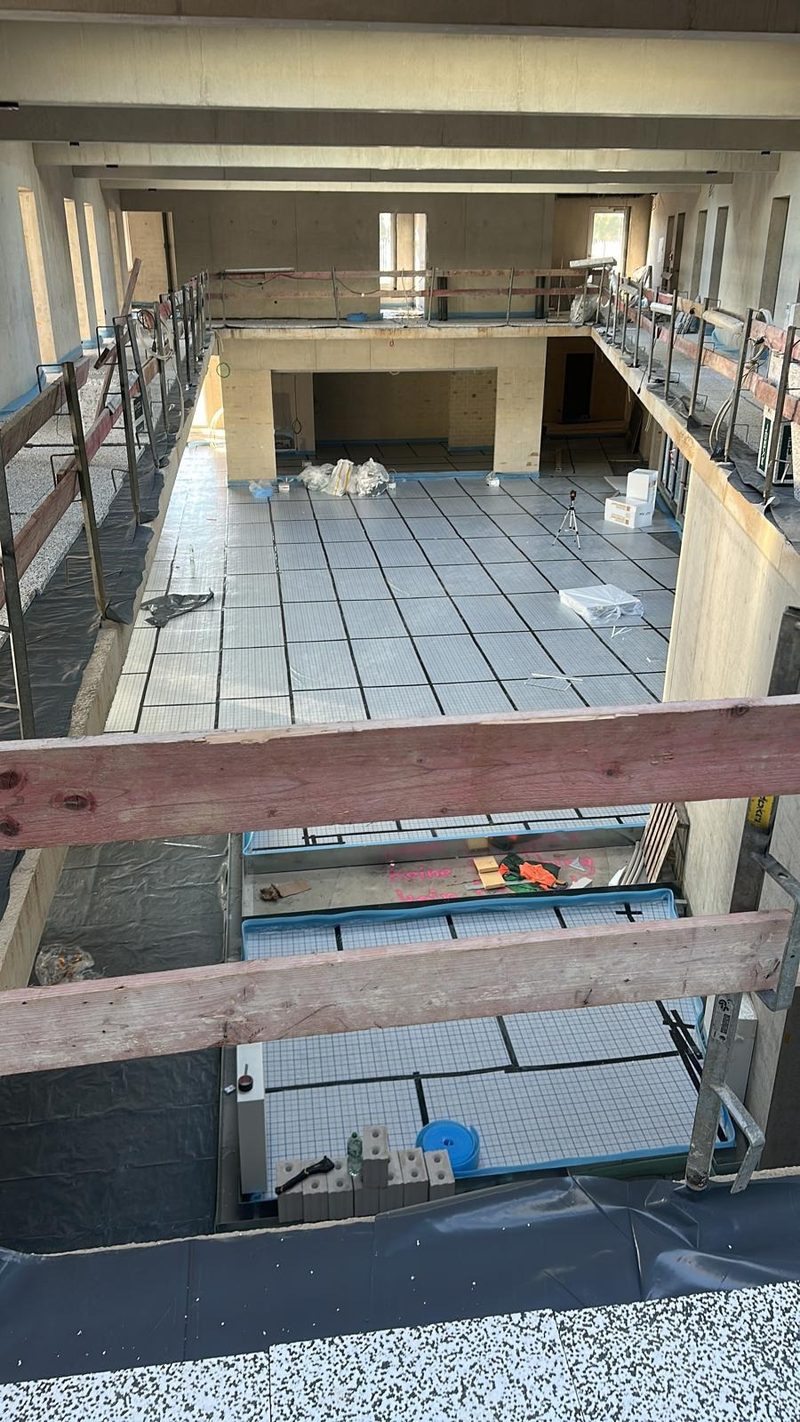 Blick in das Atrium des Neubaus
